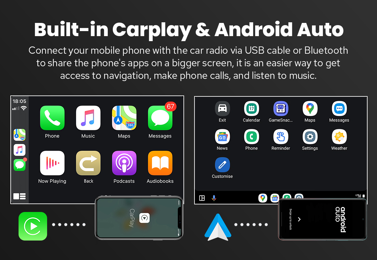  JOYING Android 13 Car Radio Headunit for 2005-2015 Toyota Tacoma Plug and Play